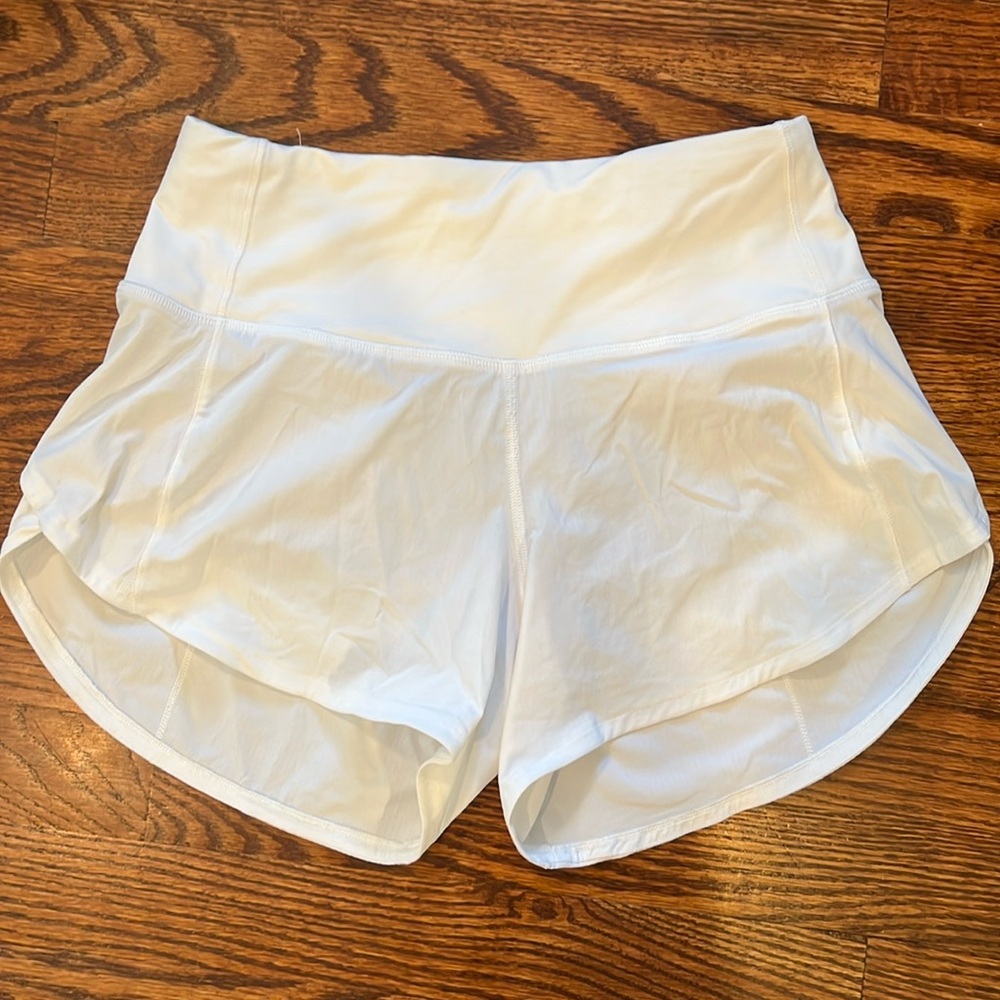 Lululemon Speed Up Shorts 4” White
